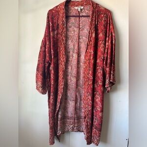 Krazy Kat Bohemian floral kimono size medium